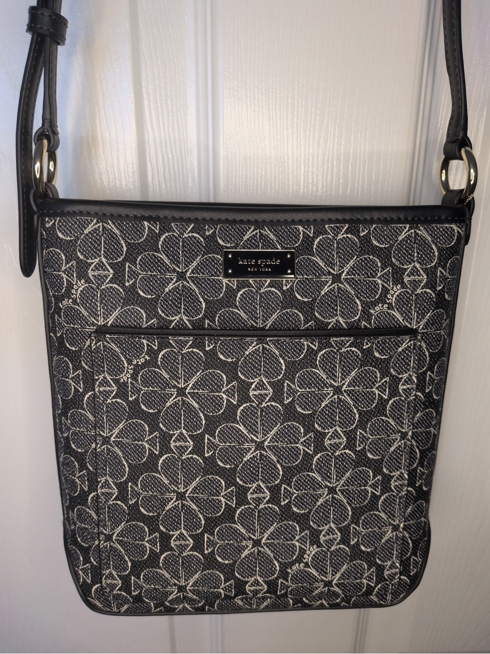 kate spade Black Floral Crossbody Shoulder Bag